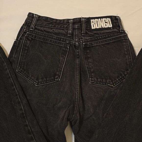 BONGO by Gene Montessano  Vintage 90's black  high waist jeans size 7 - Picture 6 of 6